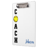 クリップボード感謝していのクリップボードを贈呈するソフトボールコーチ クリップボード (左)