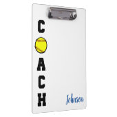 クリップボード感謝していのクリップボードを贈呈するソフトボールコーチ クリップボード (右)