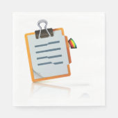 クリップボード紙ナプキン スタンダードランチョンナプキン (正面)