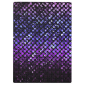 クリップボード紫色の水晶きらきら光るなStrass クリップボード (裏面)