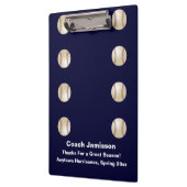 クリップボード、ネイビーブルー、野球コーチ クリップボード (左)