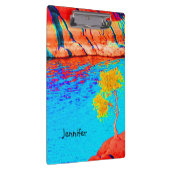 クリップボード、パーソナライズで、カラフルな景色場面 クリップボード (右)