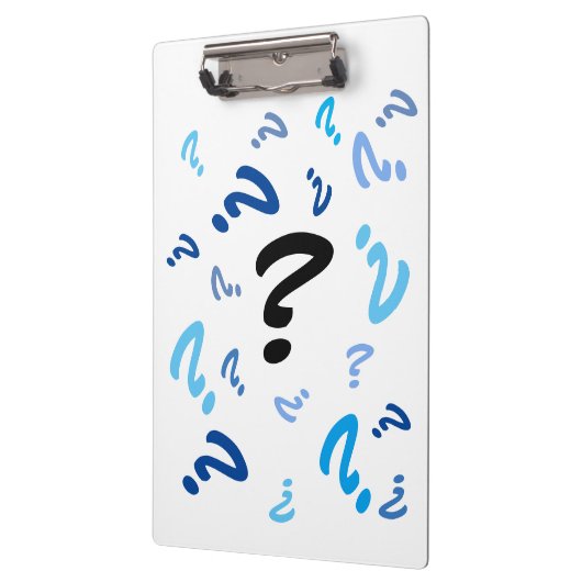 クリップボード – ブルースのクエスチョンマーク (左)