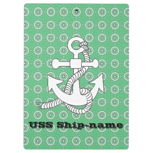 クリップボード – 航海のテーマと文字 (裏面)