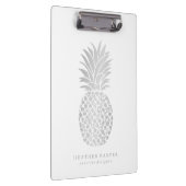 クリップボード-銀製のパイナップル クリップボード (右)