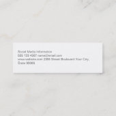 クリップボード |電話 |ノートパソコン スキニー名刺 (裏面)