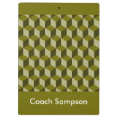 クリップボード – 3次元ブロックと文字 (裏面)