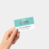 クリップロゴ付きPVCプラスチックボランティアバカスタムッヂ バッジ (Handheld)