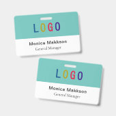 クリップロゴ付きPVCプラスチックボランティアバカスタムッヂ バッジ (Front & Back)