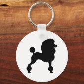 クリップ標準プードル キーホルダー (正面)