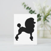 クリップ標準プードル ポストカード (スタンド正面)