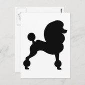 クリップ標準プードル ポストカード (正面/裏面)