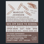 クリップ、文房具および事務用品、文房具 チラシ<br><div class="desc">名刺店のクリップ、文房具、広告事務用品、ステーショナーのフライヤー。</div>