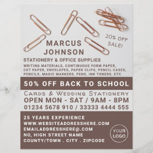 クリップ、文房具および事務用品、文房具 チラシ