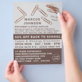 クリップ、文房具および事務用品、文房具 チラシ (手)