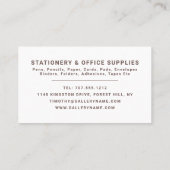 クリップ、文房具および事務用品、文房具 名刺 (裏面)