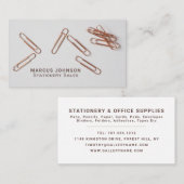 クリップ、文房具および事務用品、文房具 名刺 (正面/裏面)