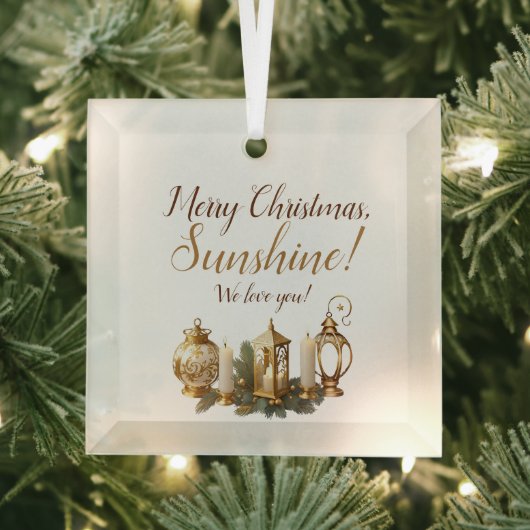 クリッメリーマスウィーラブユーオーナメント ガラスオーナメント (インサイチュ)