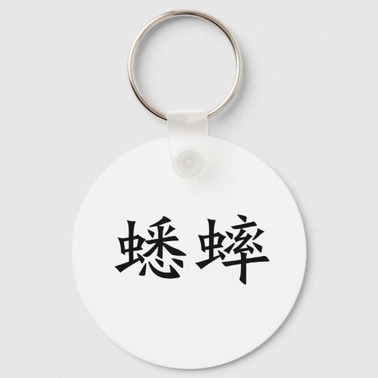クリッ中国のケットのシンボル キーホルダー (正面)