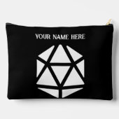 クリティカルストライクサイコロ数Zipパウチ（大） アクセサリーポーチ (裏面)