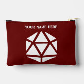 クリティカルストライクサイコロAcc Zipパウチ（小） アクセサリーポーチ (裏面)