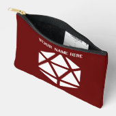 クリティカルストライクサイコロAcc Zipパウチ（小） アクセサリーポーチ (見開き)