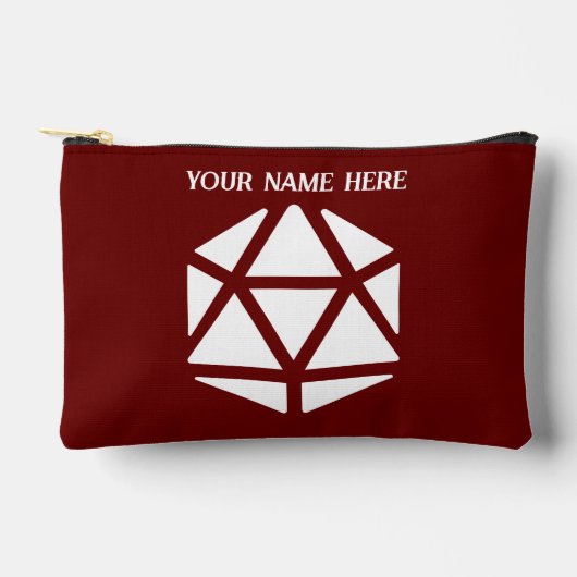 クリティカルストライクサイコロAcc Zipパウチ（小） アクセサリーポーチ (正面)