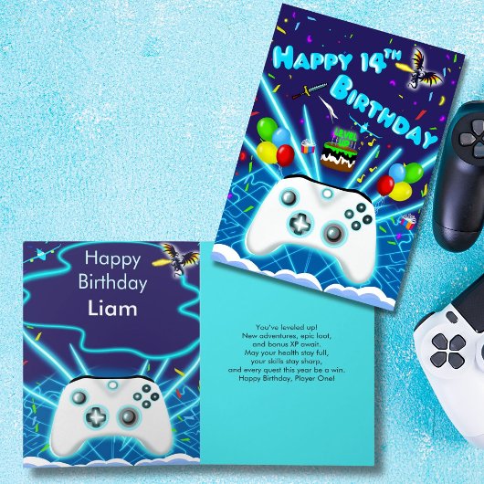 クリティカルヒット!ゲーマーに贈る14歳の誕生日カード カード