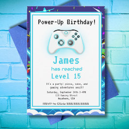 クリティカルヒット!ゲーマー誕生日おめでとう15 招待状