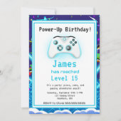 クリティカルヒット!ゲーマー誕生日おめでとう15 招待状 (正面)