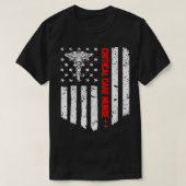 クリティカル気にナースアメリカ国旗RN登録済みニュー Tシャツ (デザイン正面)