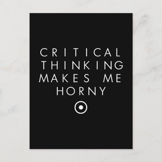 クリテ考えィアの私はH0rney ポストカード (正面)