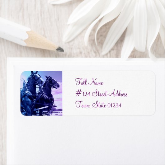 クリデスデールホース差出人住所ラベル ラベル (インサイチュ)