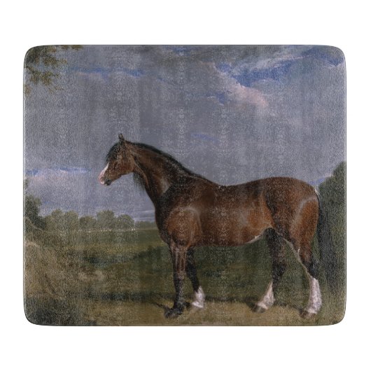 クリデール・スタリオン（サラブレッド・ホース）（動物） カッティングボード (正面)