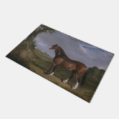 クリデール・スタリオン(サラブレッド・ホース)(動物) ドアマット (アングル)