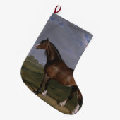 クリデール・スタリオン(サラブレッド・ホース)(動物) ラージクリスマスストッキング (正面 (吊り時))
