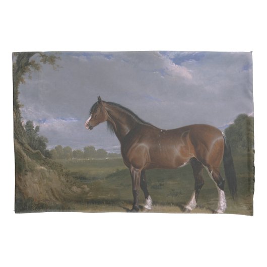 クリデール・スタリオン（サラブレッド・ホース）（動物） 枕カバー (正面左)