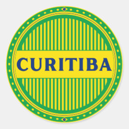 クリトゥーバ市プライド - ブラジル人のアイデンティティ ラウンドシール