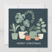 クリトマスオレンジグリーンポッテッドプラント シーズンカード (正面)
