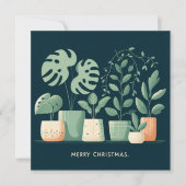 クリトマスオレンジグリーンポッテッドプラント シーズンカード (正面)