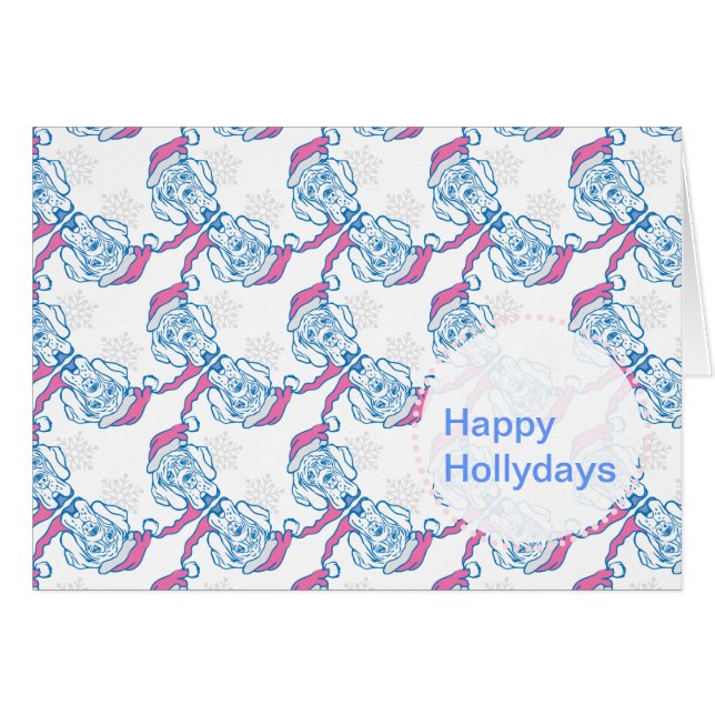 クリトマスグレートダネカード (正面横)