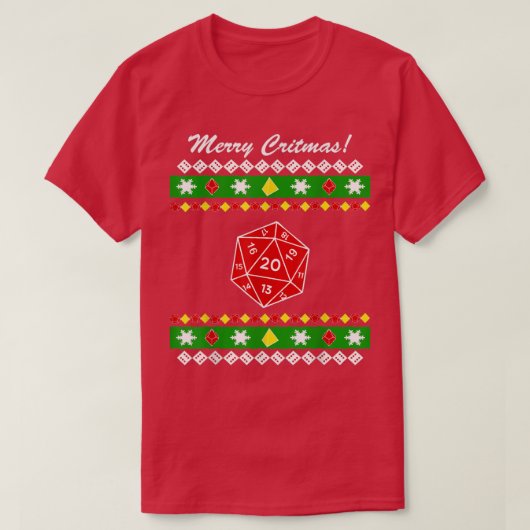 クリトマスメリー醜いクリスマスセーター243 Tシャツ (デザイン正面)