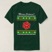 クリトマスメリー醜いクリスマスセーター Tシャツ (デザイン正面)