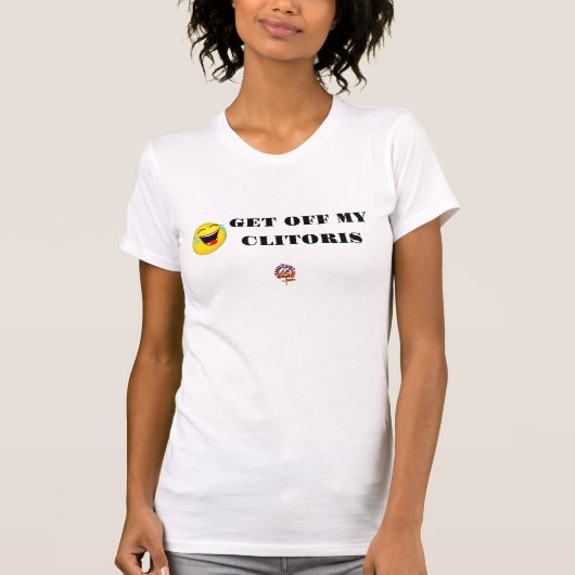 クリトリスのTおもしろいシャツを脱ぐ Tシャツ (正面)