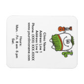 クリニックのプロモーションマグネット(ハッピーホラ歯) マグネット (横)