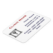 クリニック促進マグネットテンプレート1 マグネット (左側)