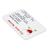 クリニック促進マグネット – 水平/踊りハート マグネット (右側)