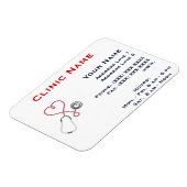 クリニック推進磁石 – 水平/ハート医師 マグネット (左側)