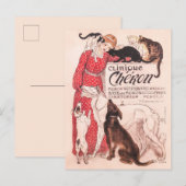 クリニック・チェロン・ヴィンテージ・ドッグ・キャット・スタインレン・ポスター ポストカード (正面/裏面)