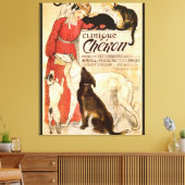 クリニークチェロンヴィンテージ獣医広告 キャンバスプリント (インサイチュ (リビング))